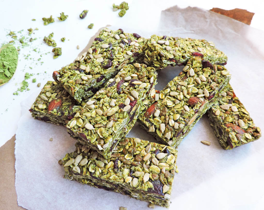 No-Bake Super Matcha Bars – Zen Tea Leaf