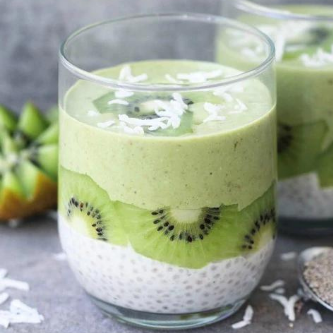 Matcha Kiwi Chia Pudding – Zen Tea Leaf