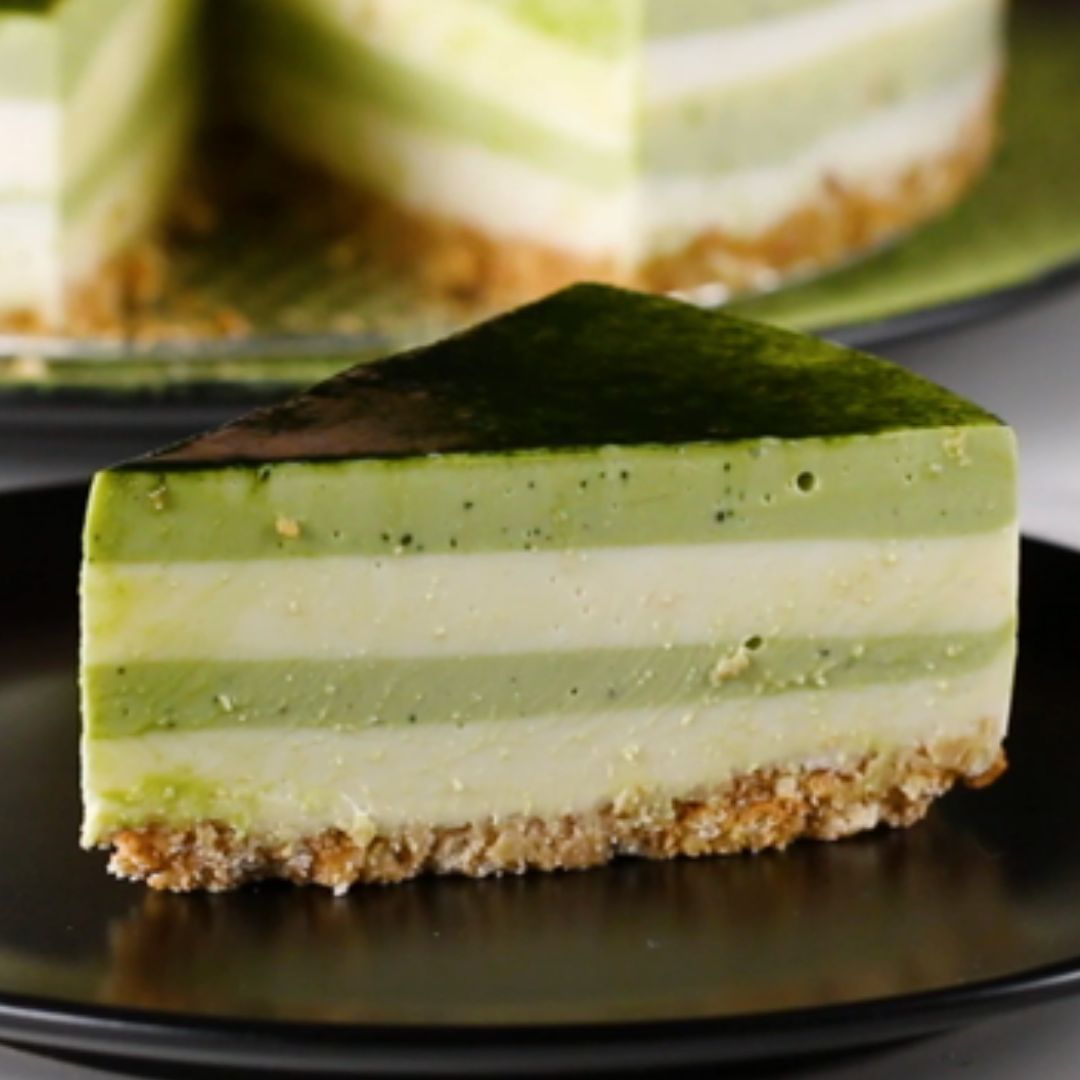 Creamy Matcha Layered Cheesecake – Zen Tea Leaf