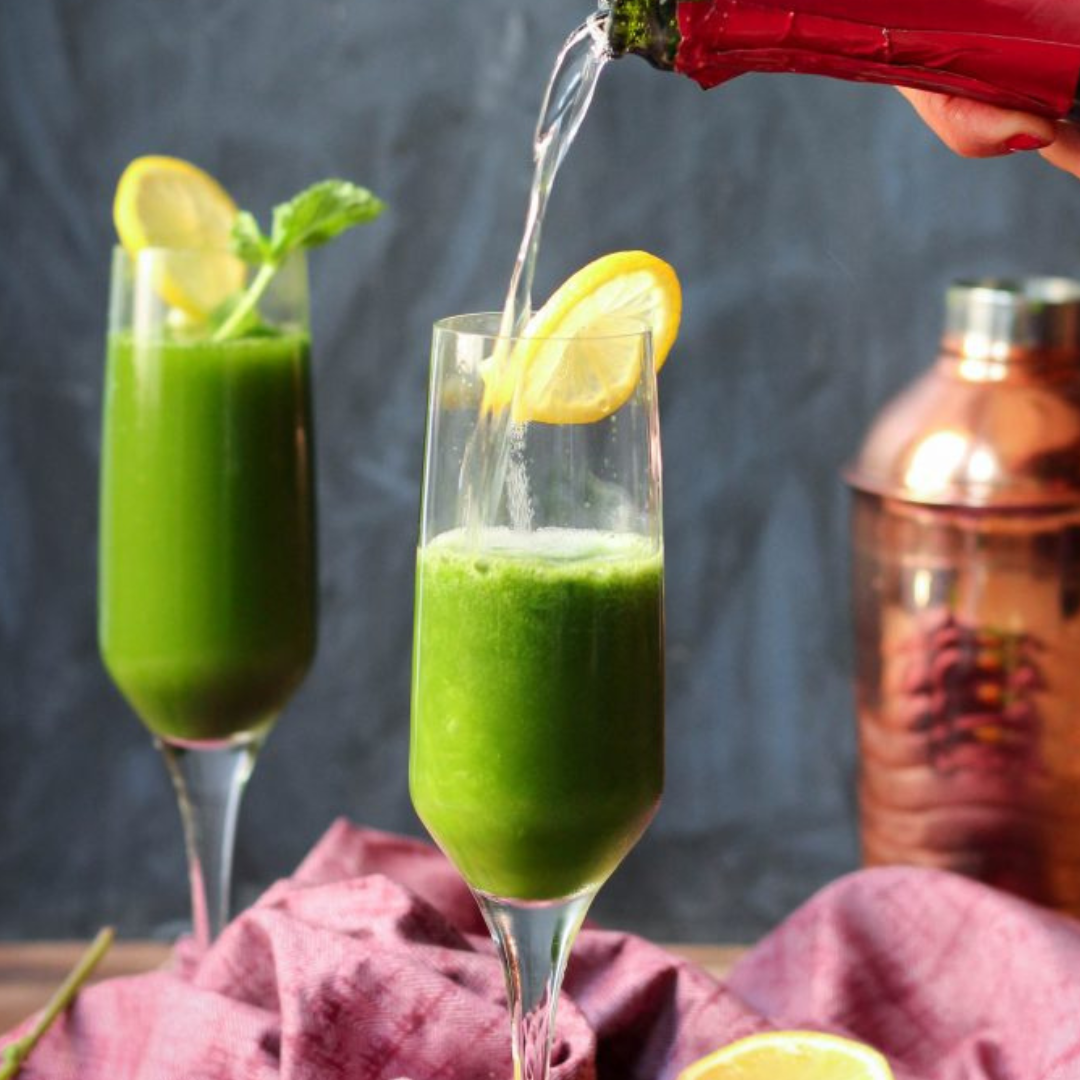Lemon Mint Matcha Champagne