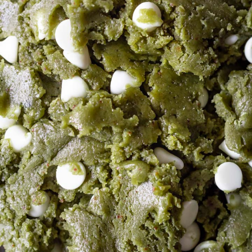 Brown Butter White Chocolate Matcha Cookies