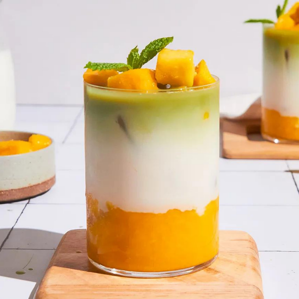 Mango Iced Matcha Latte