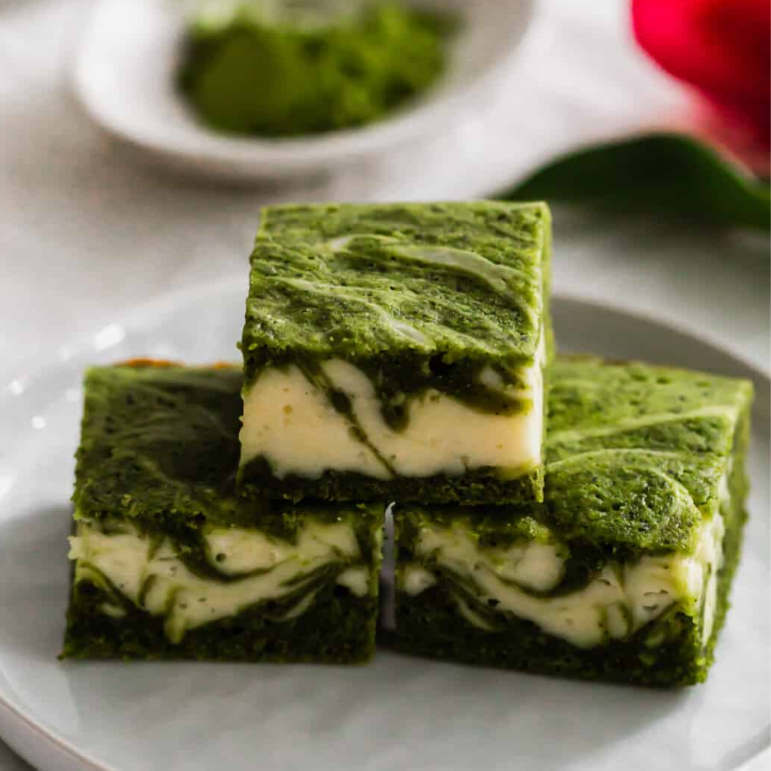 Matcha Cheesecake Brownies
